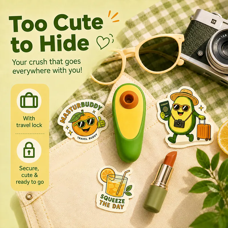 Avocado Shaped Sucking Vibrator - Image 6